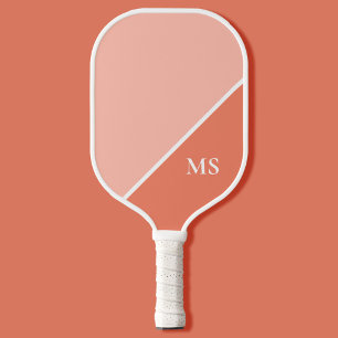 Raquette De Pickleball Monogramme minimal des initiales modernes