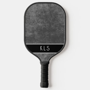 Raquette De Pickleball Monogramme minimaliste moderne orange et aqua