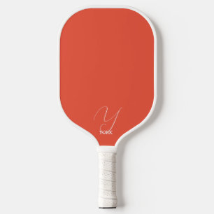 Raquette De Pickleball Monogramme orange vif