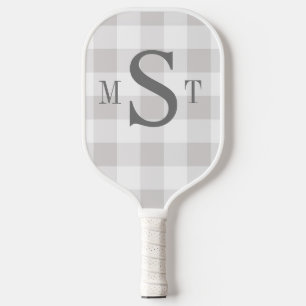 Raquette De Pickleball Monogramme Pagaie de Pickleball Personnalisée Gris