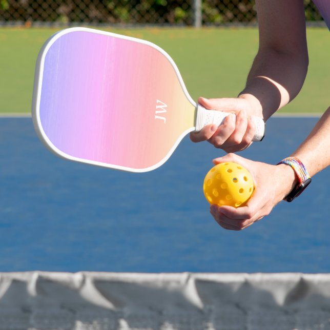 Raquette De Pickleball Monogramme rose (Insitu)