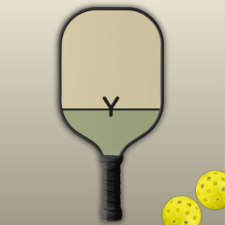 Raquette De Pickleball Monogramme Sable à deux tons et Sable à noir
