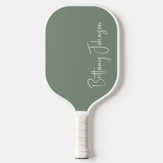 Raquette De Pickleball Monogramme Sage Green Pickleball Paddle (Recto)