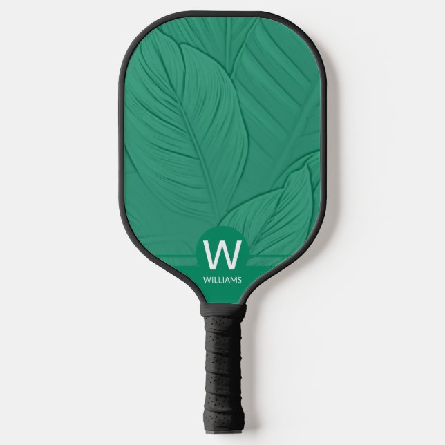 Raquette De Pickleball Monogramme tropical (Recto)