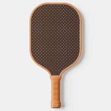 Motif à pois marron blanc pour femmes et filles