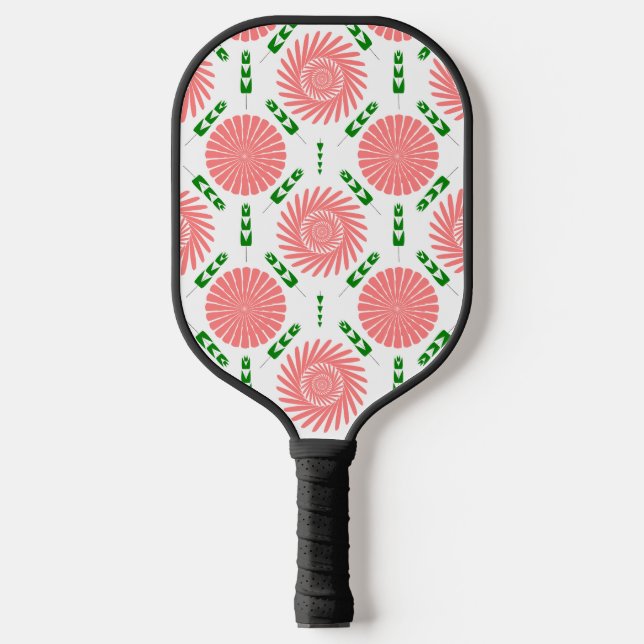 Raquette De Pickleball motif aux fleurs roses (Recto)