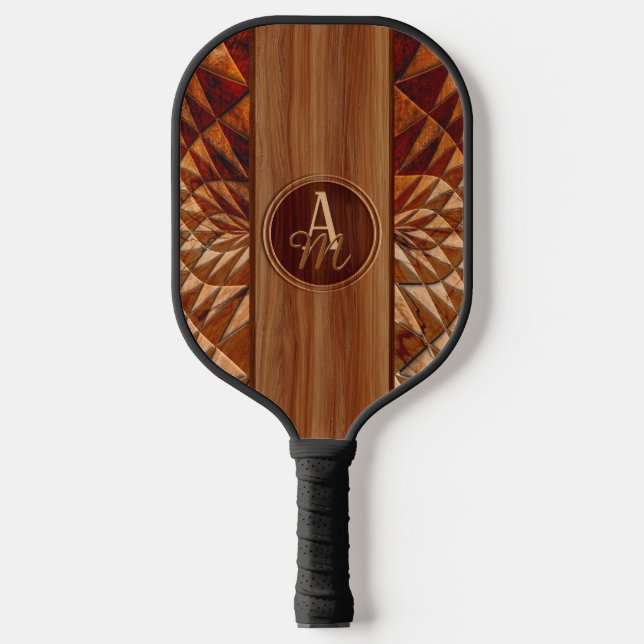 Raquette De Pickleball Motif bois (Recto)