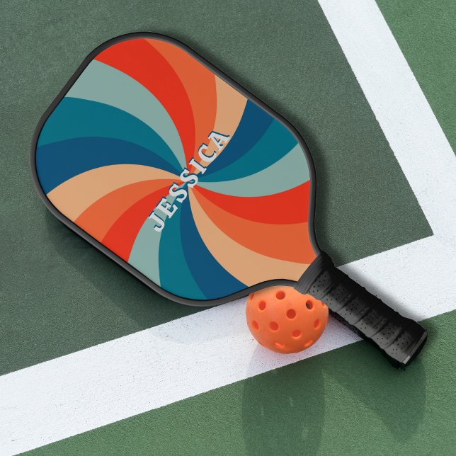 Raquette De Pickleball Motif classique psychédélique rétro (Créateur téléchargé)