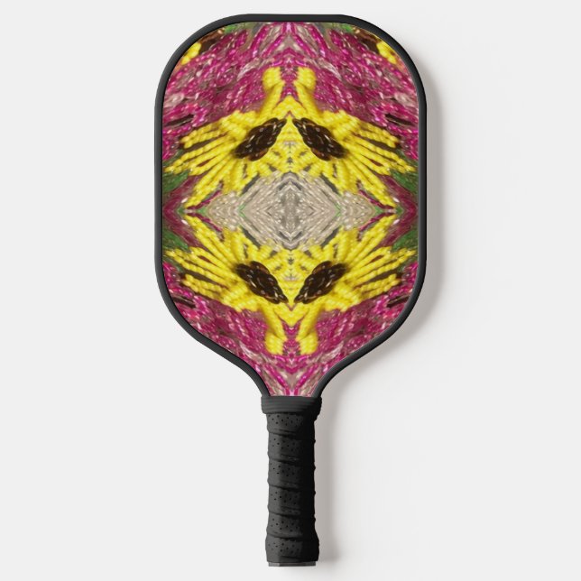 Raquette De Pickleball Motif d'arrangement floral de semence Abstrait (Recto)