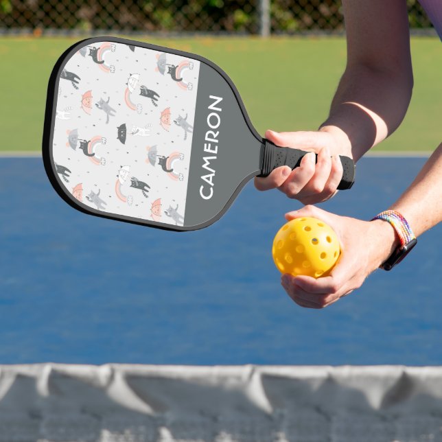 Raquette De Pickleball Motif de chats à plume (Insitu)