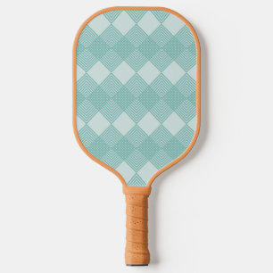 Raquette De Pickleball Motif de circuit bleu bleu turquoise clair