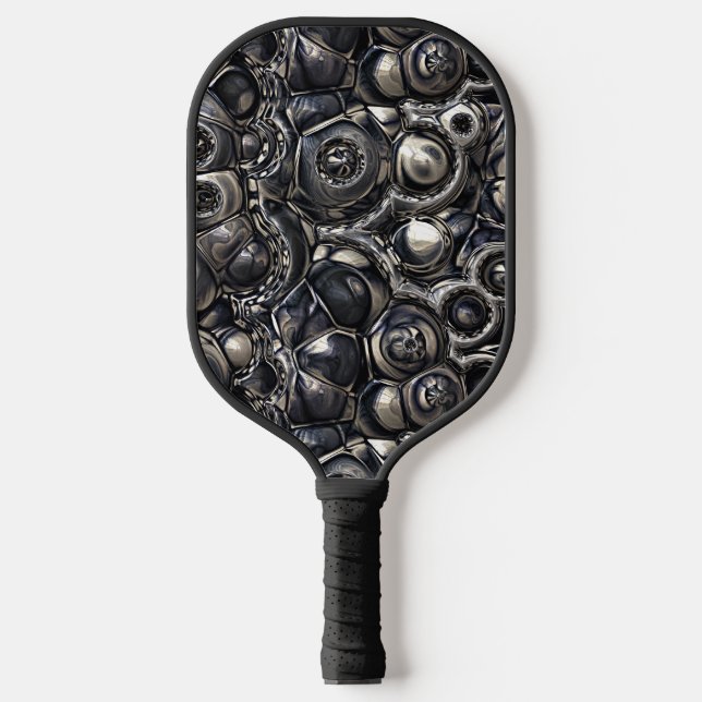 Raquette De Pickleball Motif de contours réfléchissants (Recto)