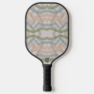 Raquette De Pickleball Motif de coups de pinceau d'essuyage à l'aquarelle