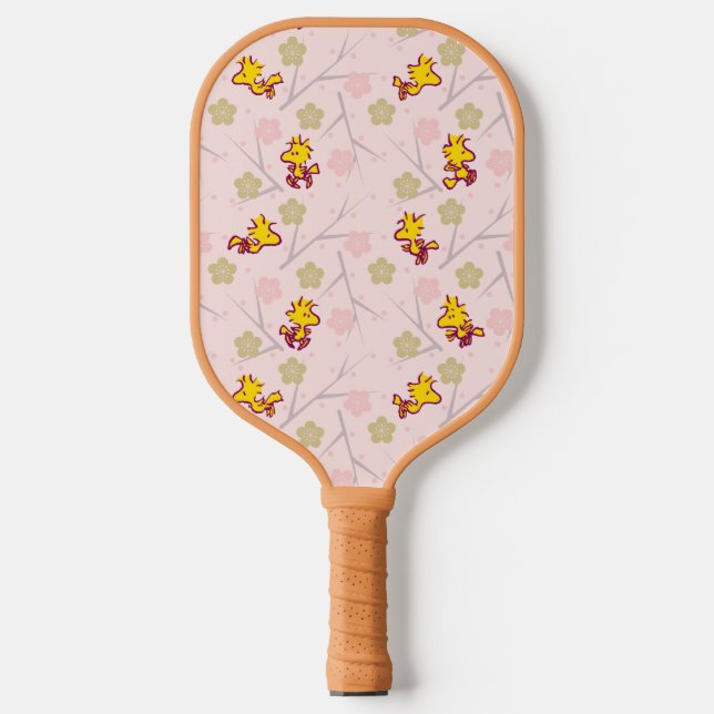 Raquette De Pickleball Motif de fleurs de cerisiers roses Woodstock (Recto)