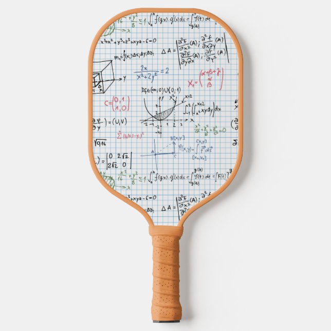Raquette De Pickleball Motif d'équation mathématique (Recto)