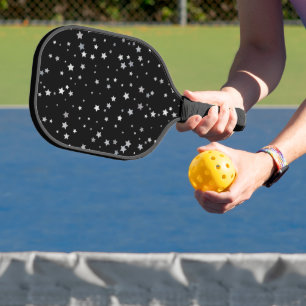 Raquette De Pickleball Motif des étoiles d'argent mignonnes   Toute coule
