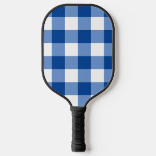 Raquette De Pickleball Motif en vichy bleu