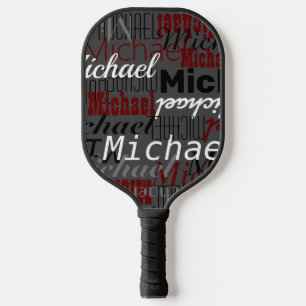 Raquette De Pickleball Motif gris des noms