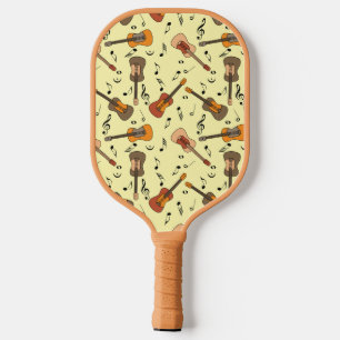 Raquette De Pickleball Motif Guitare Music Notes