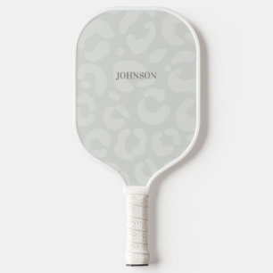 Raquette De Pickleball Motif moderne de la peau léopard de neige