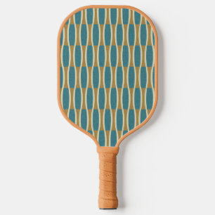 Raquette De Pickleball Motif rétro Mid-Century Moderne