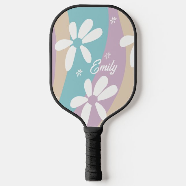 Raquette De Pickleball Motif super Flower Wavy (Recto)