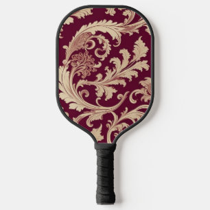Raquette De Pickleball Motif Vintage marron et beige