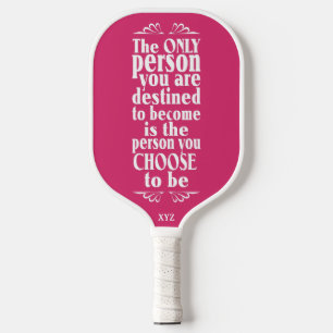 Raquette De Pickleball MOtivational CHOIX personnalisé monogramme Pickleb