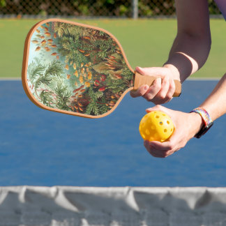Raquette De Pickleball Muscinae vintage, Plantes de la mousse par Ernst H