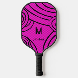 Raquette De Pickleball NeonLine 1 rose Nom et initiales modifiables