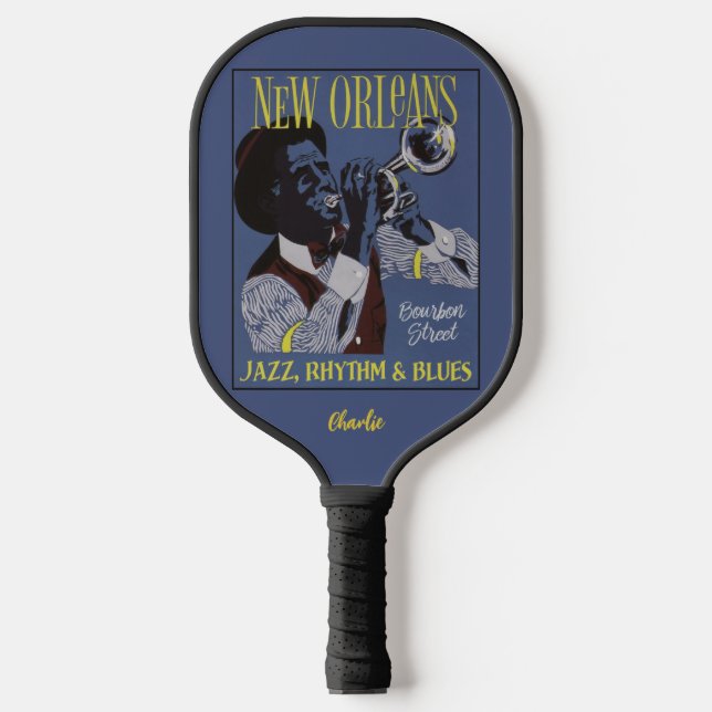 Raquette De Pickleball New Orleans Music nom personnalisé (Recto)