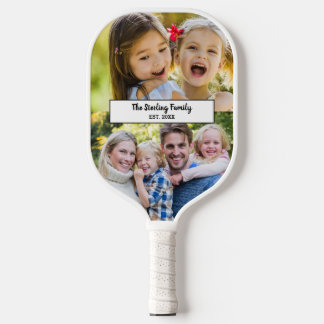 Raquette De Pickleball Nom de famille moderne 2 Photomontage