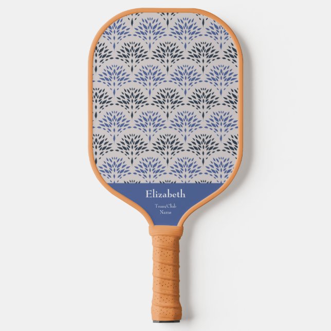 Raquette De Pickleball Nom de l'équipe/du club de monogramme mignon avec  (Recto)