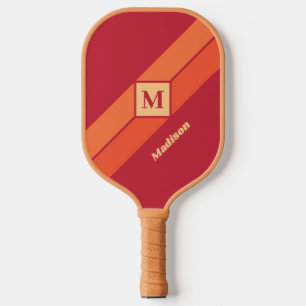 Raquette De Pickleball Nom et monogramme personnalisés