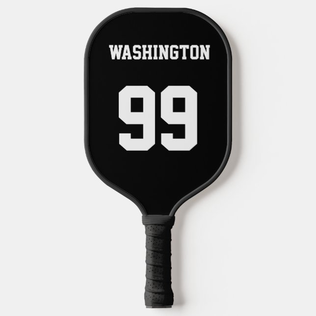 Raquette De Pickleball Nom et numéro du sport personnalisé (Recto)