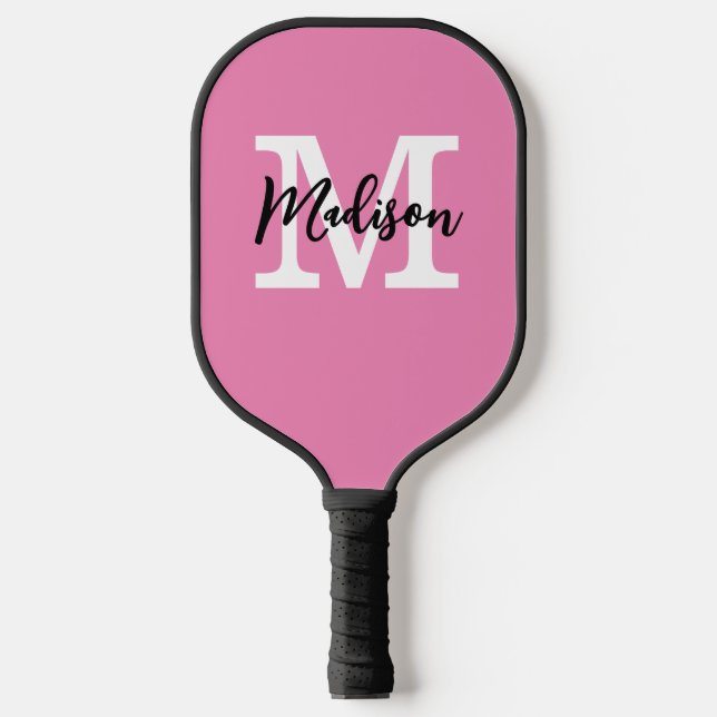 Raquette De Pickleball Nom initial du monogramme customisé (Recto)