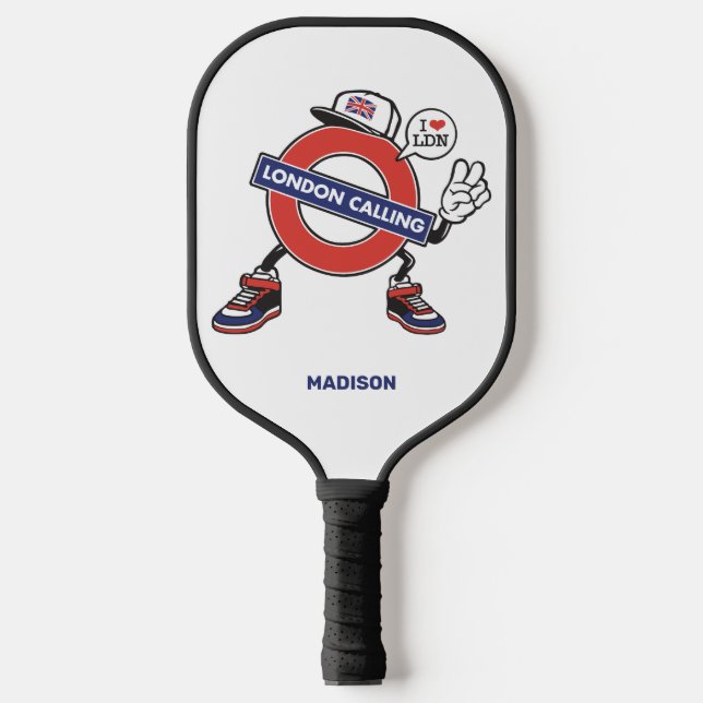 Raquette De Pickleball Nom personnalisé Appel de Londres (Recto)