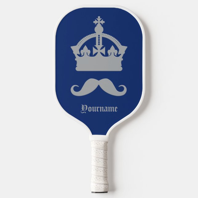 Raquette De Pickleball Nom personnalisé du roi de Moustaches (Recto)