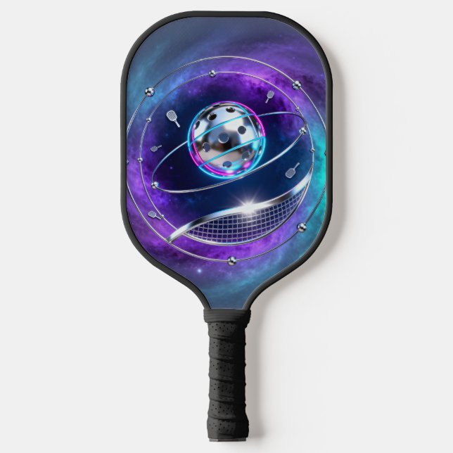 Raquette De Pickleball Noyau de Pickleball Métallique Sci-Fi – Pad d'Orbi (Recto)
