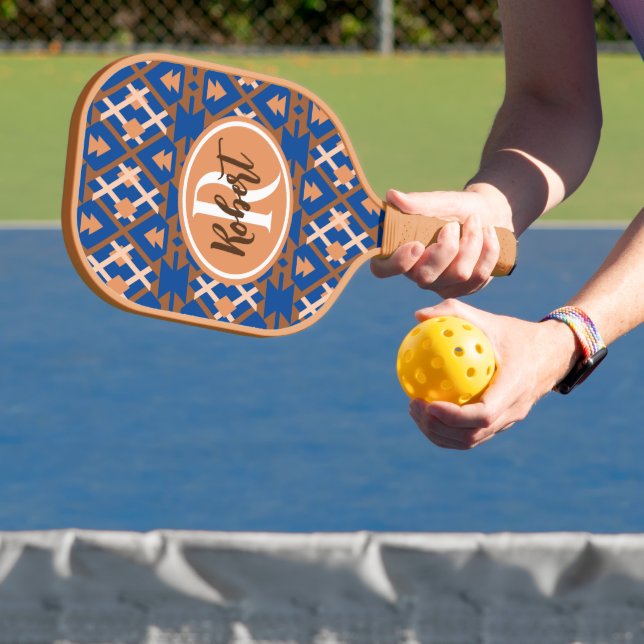 Raquette De Pickleball Oasis du sud-ouest Aztèque géométrique (Insitu)