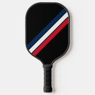 Raquette De Pickleball Old School Striped les années 70 80s Retro Racing