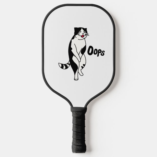 Raquette De Pickleball Oops cat (Recto)