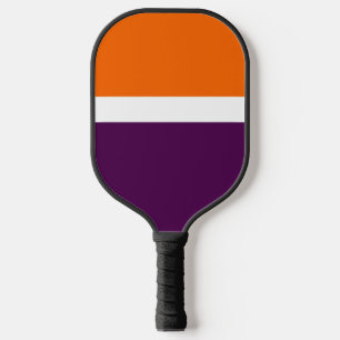 Raquette De Pickleball Orange blanc violet couleur pâle Conception des bl
