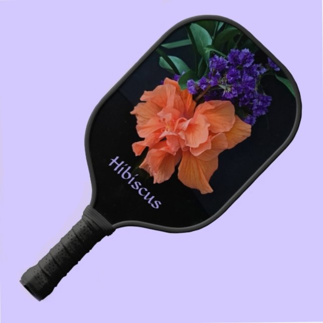 Raquette De Pickleball Orange Fancy Hibiscus Blossom Botanique Tropical (Créateur téléchargé)
