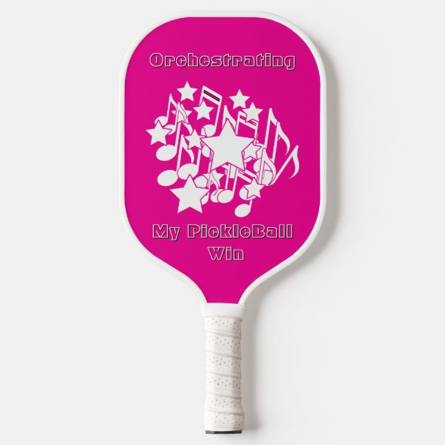 Raquette De Pickleball Orchestrating My PickleBall Win Pink  (Recto)