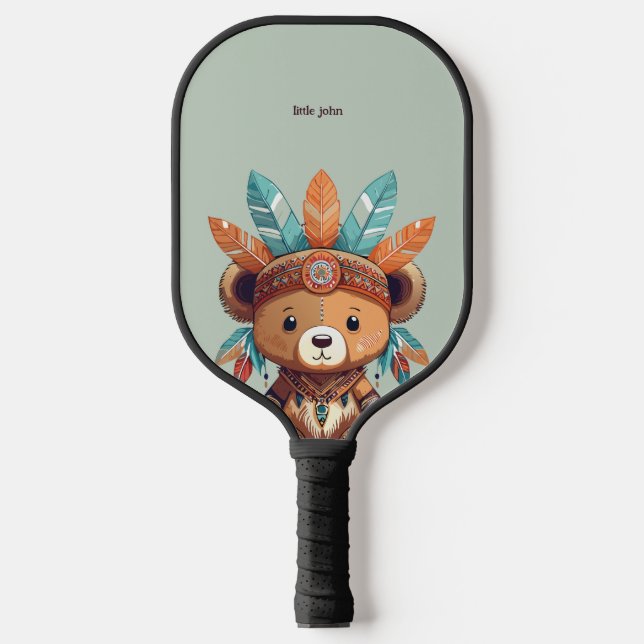 Raquette De Pickleball Ours amérindien (Recto)