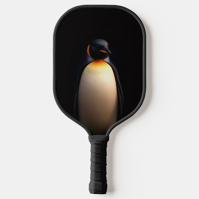 Raquette De Pickleball Paddle de Pickleball Noir 4 Luxe, Empereur Penguin (Verso)