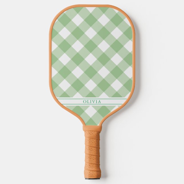 Raquette De Pickleball Paddle En vichy Pickleball Vert (Recto)