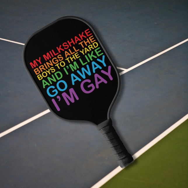 Raquette De Pickleball Paddle gay pride Pickleball (Créateur téléchargé)