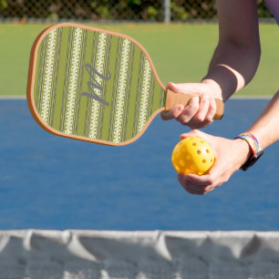 Raquette De Pickleball Paddle Monogramme Motif Rétro